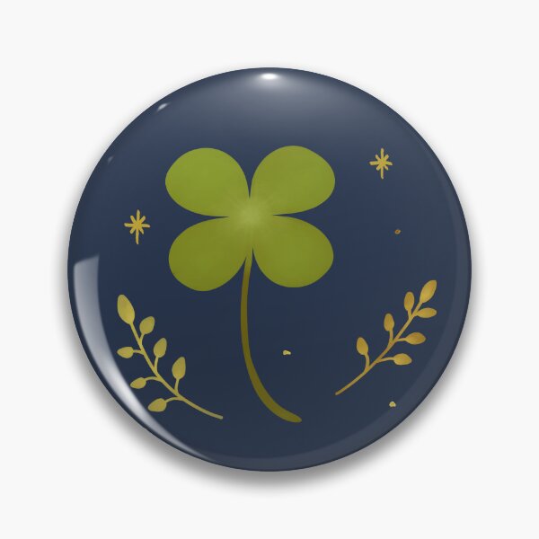 Item preview, Lucky Shamrock Folk Art Illustration designed and sold by Farnwirbel – Art.