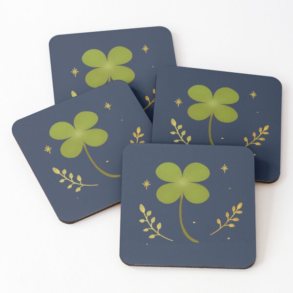 Item preview, Lucky Shamrock Folk Art Illustration designed and sold by Farnwirbel – Art.