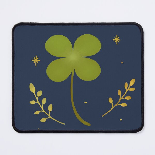Item preview, Lucky Shamrock Folk Art Illustration designed and sold by Farnwirbel – Art.