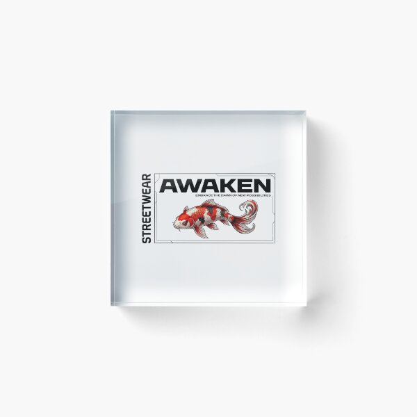 Item preview, Awaken Koi Fish — Urban Streetwear Techwear Graphic designed and sold by Colorful-Garden.