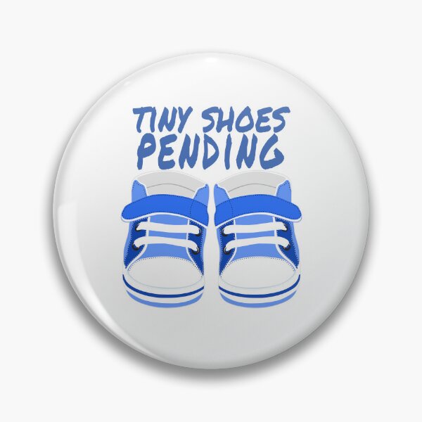 Item preview,  Pregnant announcement maternity Blue baby shoes designed and sold by E-lenaLu.