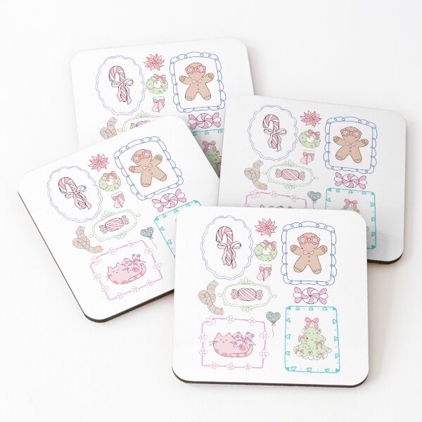 Item preview, Pastel Candy Christmas Kawaii doodle Bundle designed and sold by BritishDelights.