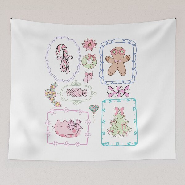Item preview, Pastel Candy Christmas Kawaii doodle Bundle designed and sold by BritishDelights.