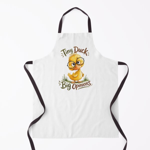 Item preview, Tiny Duck Big Opinions Funny Cute Duck Attitude Sticker designed and sold by VikArt7.