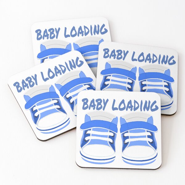 Item preview, Pregnant First Mothers Day Blue baby shoes designed and sold by E-lenaLu.