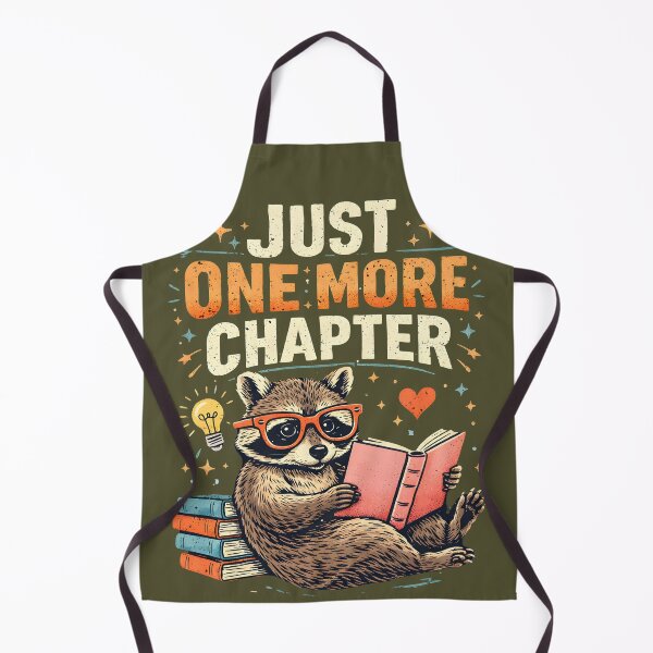 Item preview, Just One More Chapter - Kawaii Reading Raccoon designed and sold by legendaryskins.