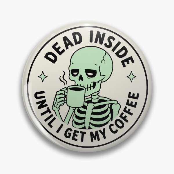Item preview, Mint Green Skeleton Drinking Coffee Design designed and sold by American Spirit.