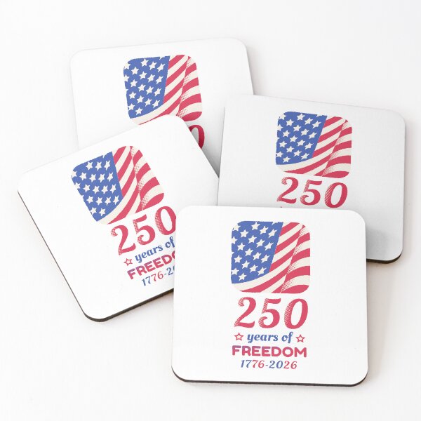 Item preview, 250 Years of Freedom 1776-2026 USA 250th Anniversary Patriotic American Flag Design designed and sold by SIR13.