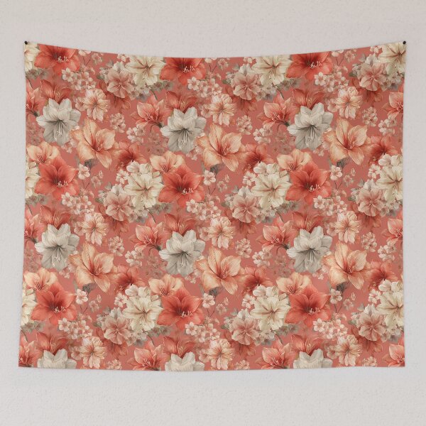 Item preview, Beautiful Amaryllis Print  - Flower Garden Pattern   - Anniversary Gifts designed and sold by RoyalStarsPatts.