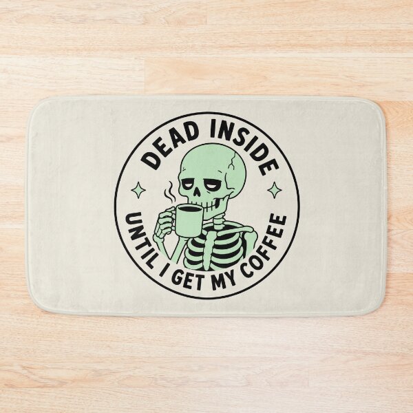 Item preview, Mint Green Skeleton Drinking Coffee Design designed and sold by American Spirit.