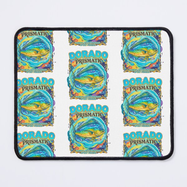 Item preview, Dorado Prismatic Abstract Mahi Mahi Puerto Rico Sport Fishing designed and sold by FitEnvy.