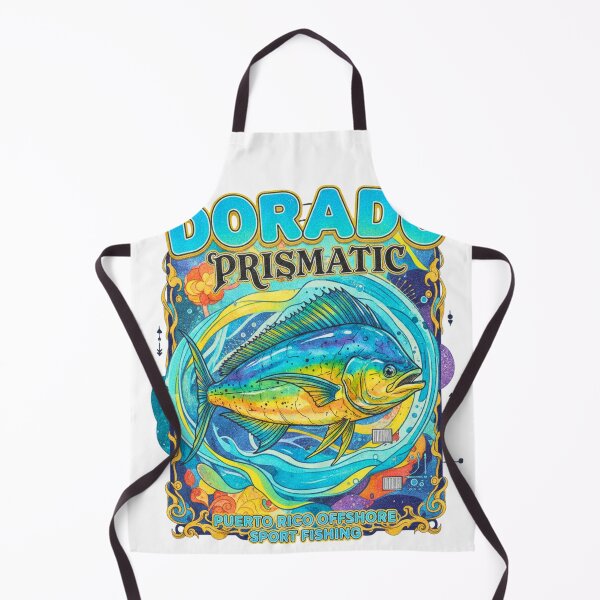 Item preview, Dorado Prismatic Abstract Mahi Mahi Puerto Rico Sport Fishing designed and sold by FitEnvy.