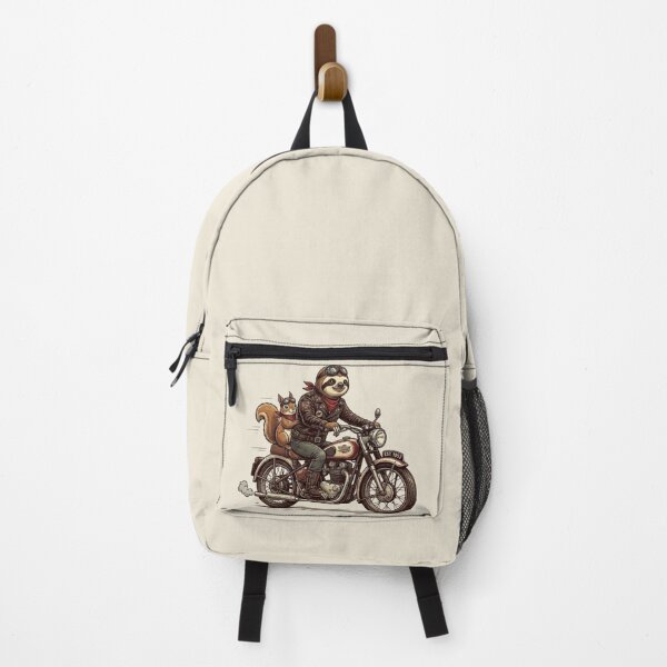 Item preview, Vintage Speed Sloth & Squirrel – Retro Biker Animals designed and sold by Dogandesighn.