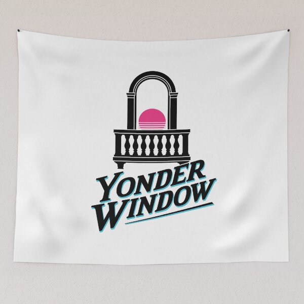 Item preview, Retrowave Yonder Window Balcony Sun Art designed and sold by Fenay Designs.