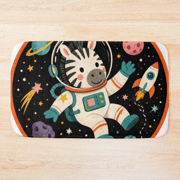 Item preview, Wall Art - Postcard - #3 - Astronaut Zebra: Cosmic Safari designed and sold by ForeverPrintsOK.