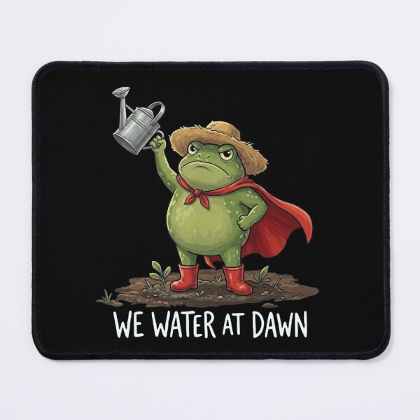 Item preview, Funny Gardener Frog Hero - We Water At Dawn Meme designed and sold by haitrieuic96.