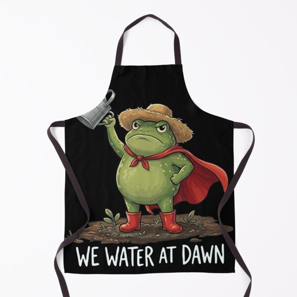 Item preview, Funny Gardener Frog Hero - We Water At Dawn Meme designed and sold by haitrieuic96.