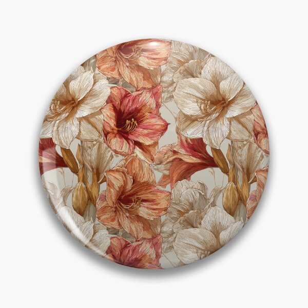 Item preview, Bold Amaryllis Flower - Tropical Flower Pattern   - Anniversary Gifts For Dad designed and sold by RoyalStarsPatts.