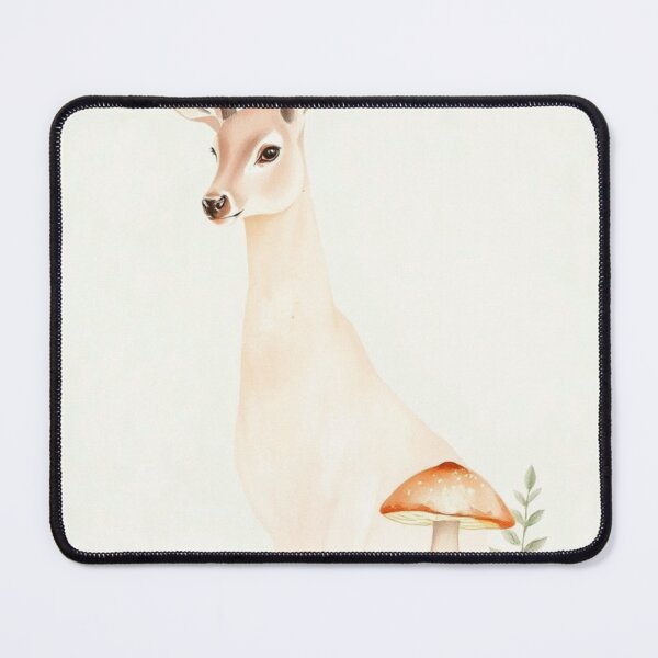 Item preview, Gentle Watercolor Deer with Forest Mushroom designed and sold by Vida e Arte.