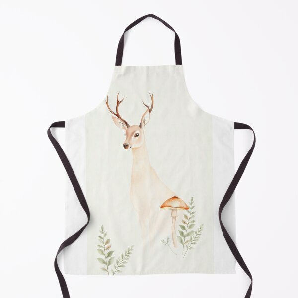 Item preview, Gentle Watercolor Deer with Forest Mushroom designed and sold by Vida e Arte.
