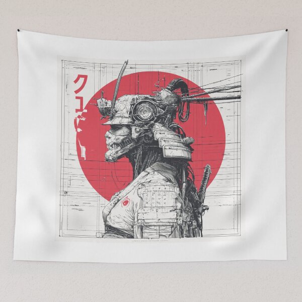 Item preview, Futuristic Cyber Samurai designed and sold by Late Theory.