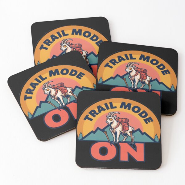 Item preview, Trail Mode On Goat Hiking Illustration designed and sold by DailySparks.