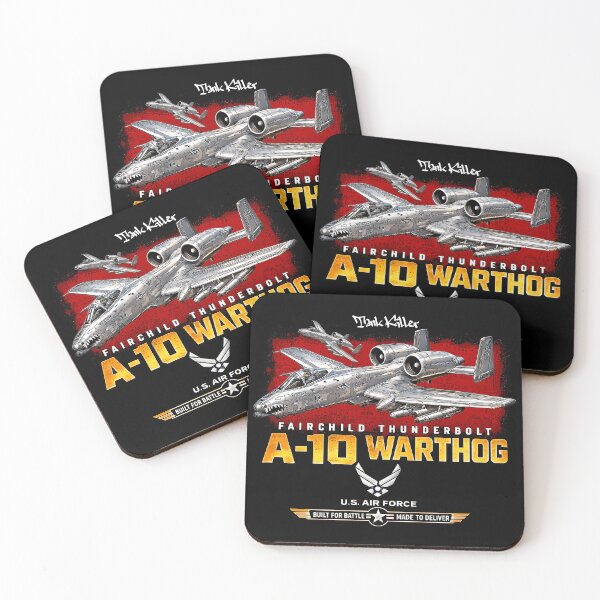 Item preview, A-10 Warthog Thunderbolt II USAF Attack Aircraft Vintage Military Aviation Design designed and sold by Aerolovers.