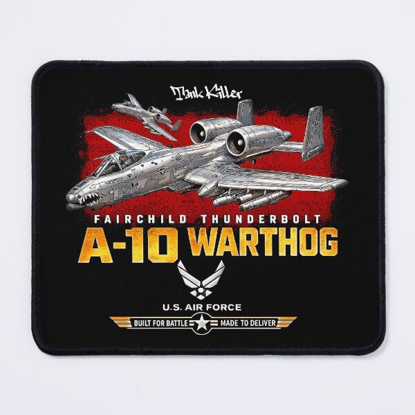 Item preview, A-10 Warthog Thunderbolt II USAF Attack Aircraft Vintage Military Aviation Design designed and sold by Aerolovers.