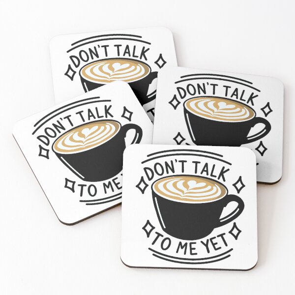 Item preview, Don’t Talk To Me Yet Sticker | Coffee Lover Sticker | Postcards from My Thoughts designed and sold by BellaDesignCo.