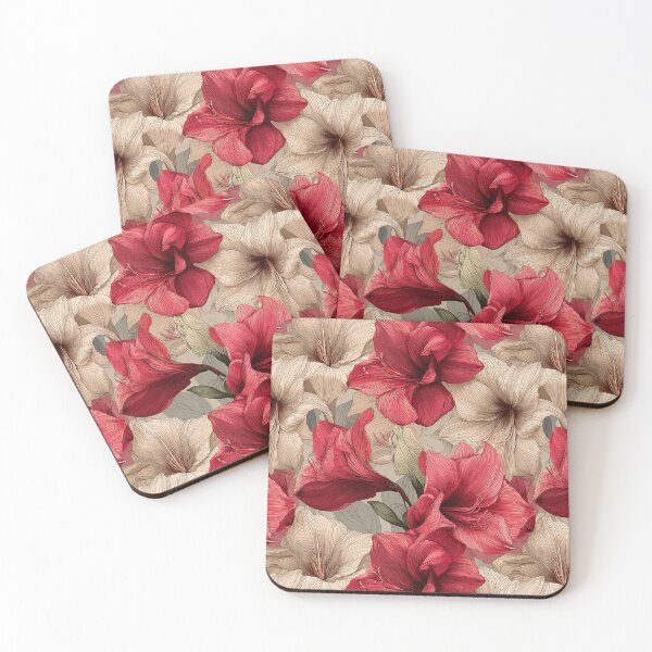 Item preview, Minimalistic Amaryllis Texture  - Botanical Garden Pattern   - Anniversary Gifts For Her designed and sold by RoyalStarsPatts.