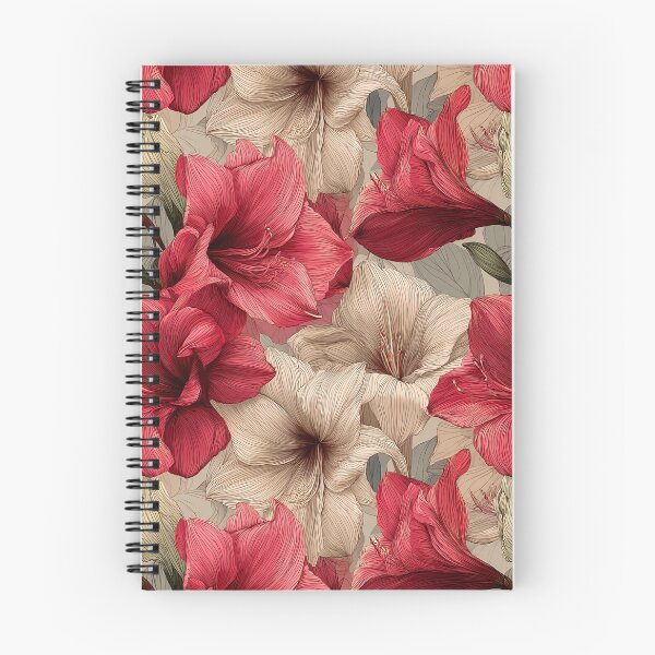 Item preview, Minimalistic Amaryllis Texture - Botanical Garden Pattern - Anniversary Gifts For Her designed and sold by RoyalStarsPatts.