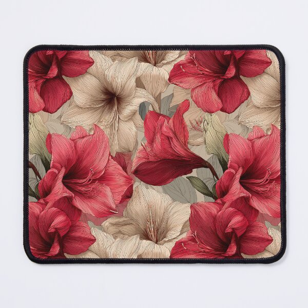 Item preview, Minimalistic Amaryllis Texture - Botanical Garden Pattern - Anniversary Gifts For Her designed and sold by RoyalStarsPatts.