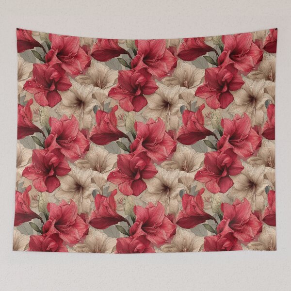 Item preview, Minimalistic Amaryllis Texture  - Botanical Garden Pattern   - Anniversary Gifts For Her designed and sold by RoyalStarsPatts.