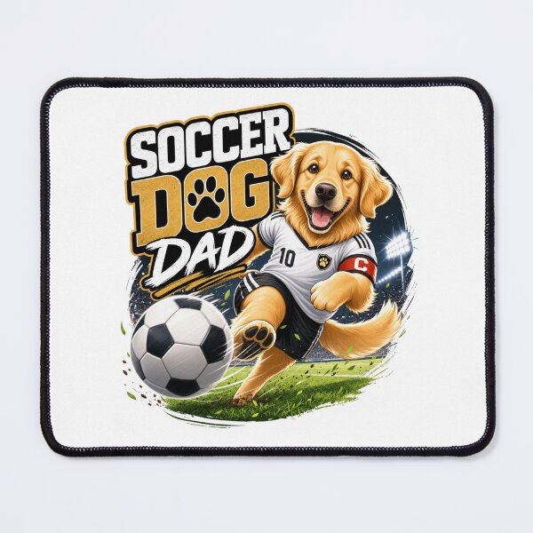 Item preview, Soccer Player Golden Retriever Dog Dad Kawaii World Cup 2026 designed and sold by Ashley critters.