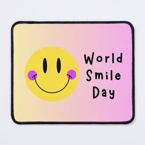 Item preview, World Smile Day yellow smiley face / Yellow, pink, and black smiley face designed and sold by Aliss20.