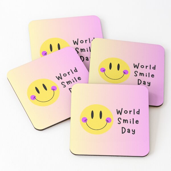 Item preview, World Smile Day yellow smiley face / Yellow, pink, and black smiley face designed and sold by Aliss20.
