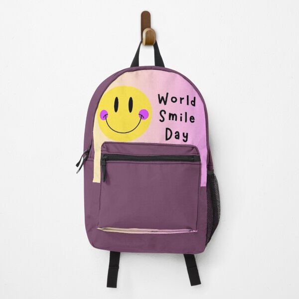 Item preview, World Smile Day yellow smiley face / Yellow, pink, and black smiley face designed and sold by Aliss20.