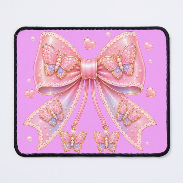 Item preview, Kawaii Butterfly Bow Cute Coquette designed and sold by Pampam-stickers.