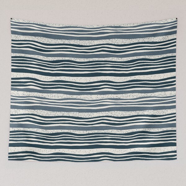 Item preview, Coastal Wave Stripe Pattern designed and sold by Little Wimbly.