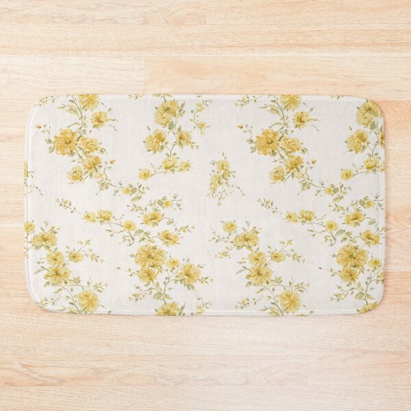 Item preview, Dainty Yellow Vintage Cottagecore Floral Pattern designed and sold by tanjica.