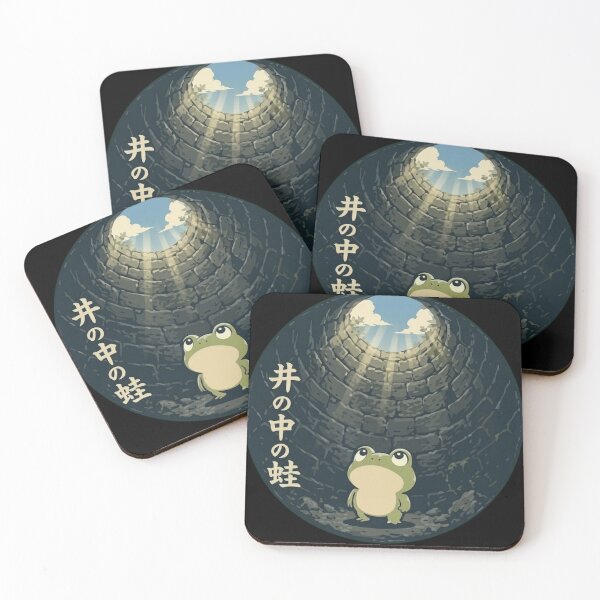 Item preview, Frog In A Well Japanese Proverb - Cute Kawaii Aesthetic Illustration designed and sold by haitrieuic96.