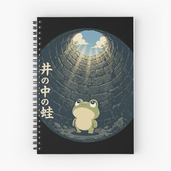 Item preview, Frog In A Well Japanese Proverb - Cute Kawaii Aesthetic Illustration designed and sold by haitrieuic96.