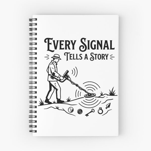 Item preview, Every Signal Tells a Story | Metal Detecting Treasure Hunter Gift designed and sold by Sekla-Studio.