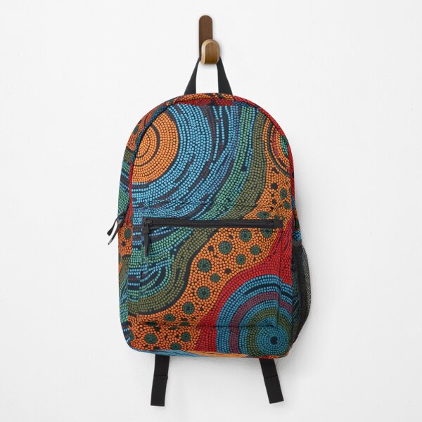 Item preview, Aboriginal Inspired Dot Art - Energy Lava and Water Circles designed and sold by GrinGalore.