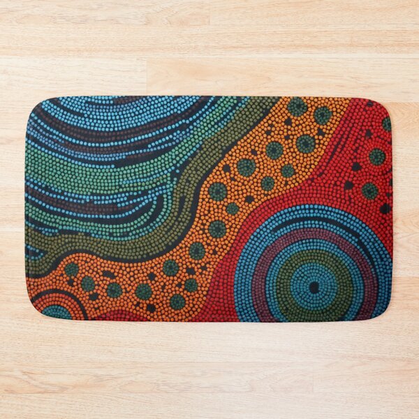 Item preview, Aboriginal Inspired Dot Art - Energy Lava and Water Circles designed and sold by GrinGalore.