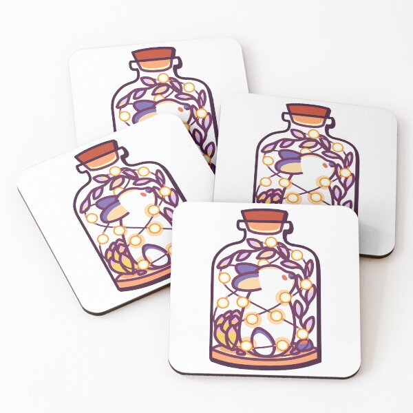 Item preview, Mona the Bunny In A Fairy Light Jar – Cute Kawaii-Inspired Design designed and sold by dittoon.