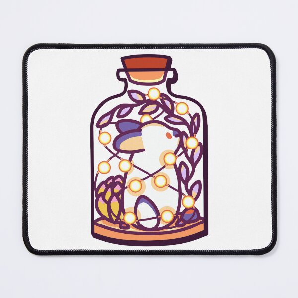 Item preview, Mona the Bunny In A Fairy Light Jar – Cute Kawaii-Inspired Design designed and sold by dittoon.