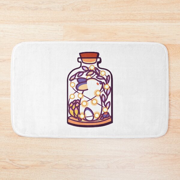 Item preview, Mona the Bunny In A Fairy Light Jar – Cute Kawaii-Inspired Design designed and sold by dittoon.