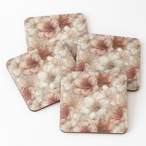 Item preview, Flourishing Amaryllis Print  - Flower Garden Pattern   - Anniversary Gifts For Husband designed and sold by RoyalStarsPatts.