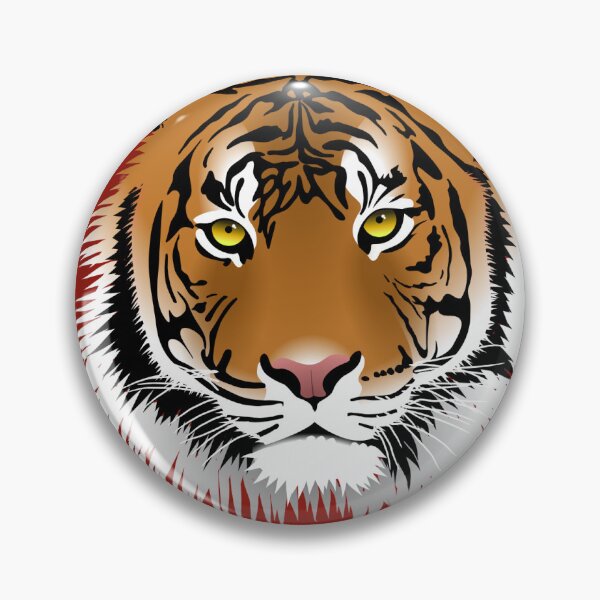 Item preview, Vintage Retro Tiger with Sparkles Crimson Red Design designed and sold by MyArtDream.
